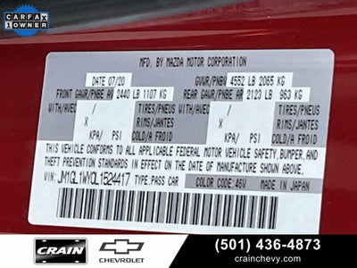 2020 Mazda Mazda6 Grand Touring Reserve