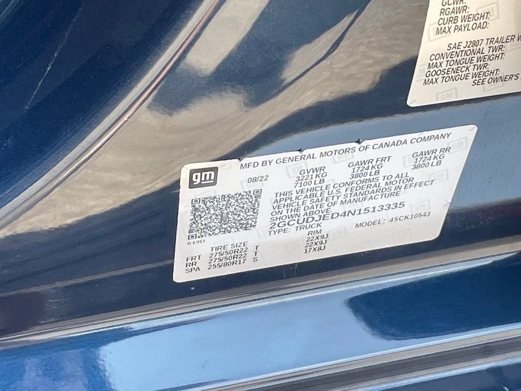 2022 Chevrolet Silverado 1500 High Country