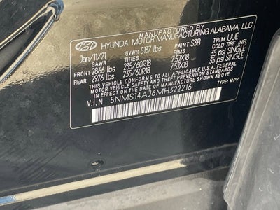 2021 Hyundai SANTA FE SE