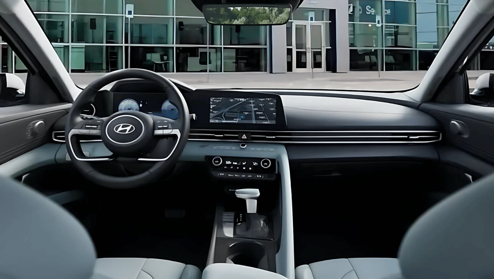 Interior View of the 2025 Hyundai Elantra Hybrid