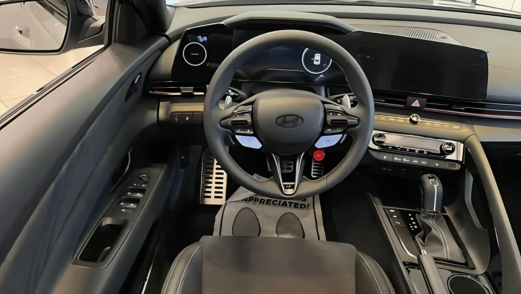 Interior View of the 2025 Hyundai Elantra N