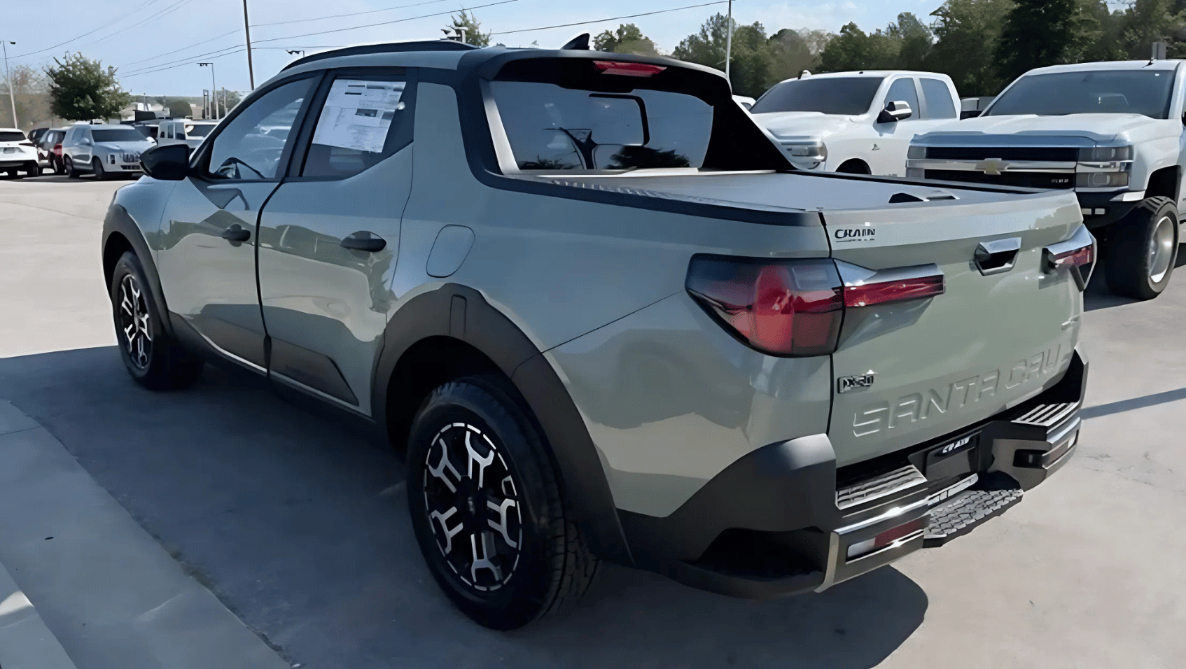 Rear View of the 2025 Hyundai Santa Cruz