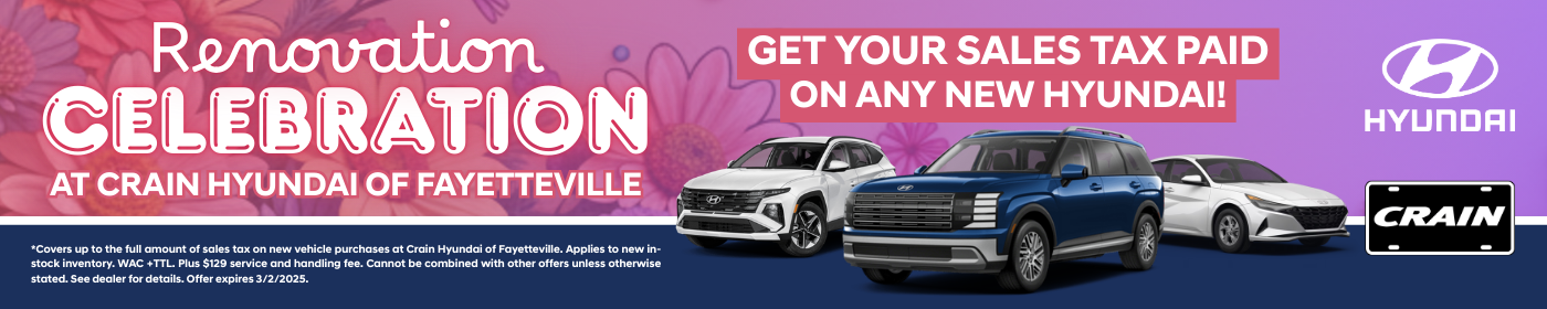 Current offers on Tucson, Elantra and Santa Fe at Crain Hyundai