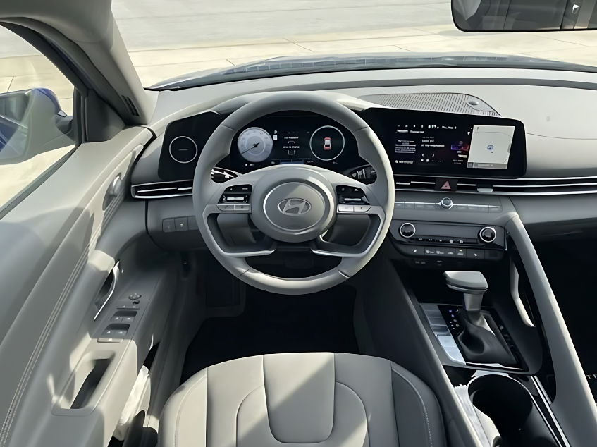 Interior of 2024 Hyundai Elantra at Crain Hyundai Fayetteville
